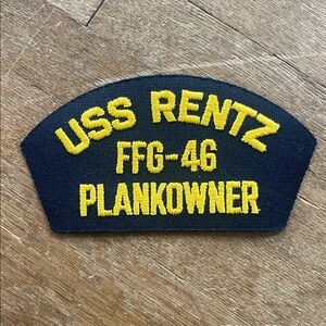 USS Rentz FFG-46 Plankowner Patch